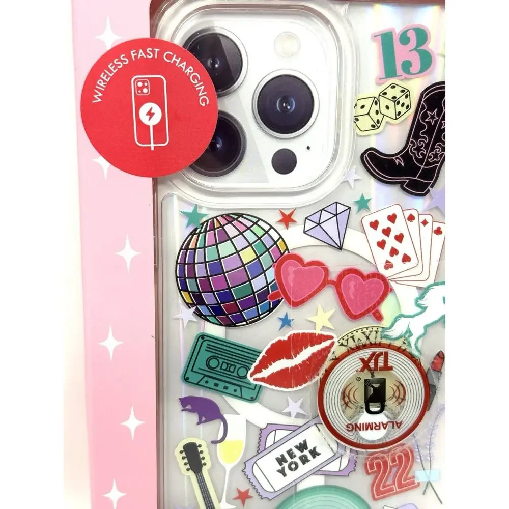 Skinnydip Disco Ball Guitar Cowgirl iPhone 13 / 14 Pro Max New York Beaded Strap
